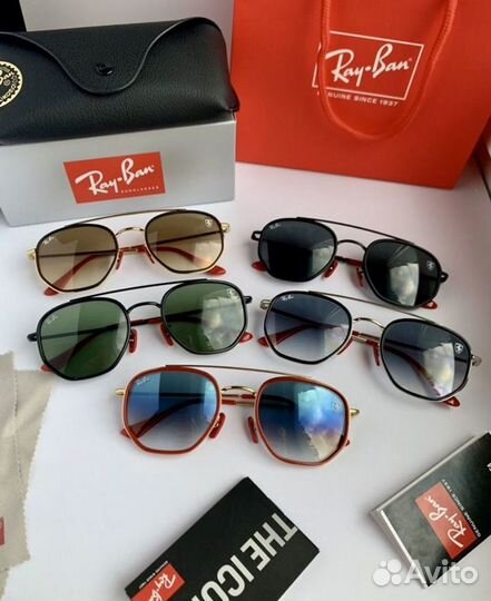 Солнцезащитные очки ray ban ferrari черная