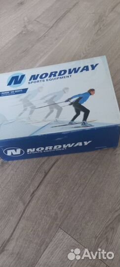 Лыжи беговые детские с ботинками и палками Nordway