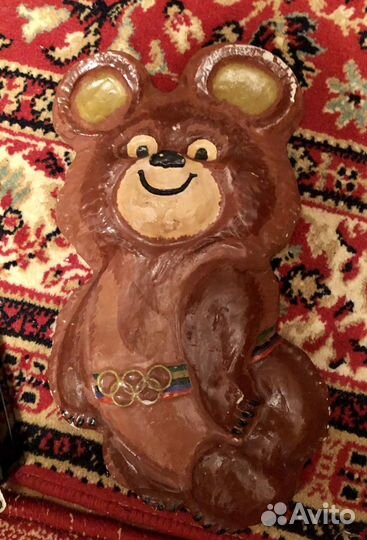 Олимпийский мишка настенный СССР