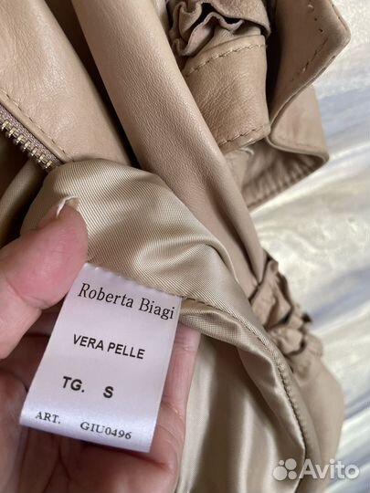 Кожаный жилет biagi италия xs оригинал