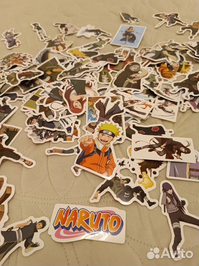 Наклейки аниме Наруто 100 шт