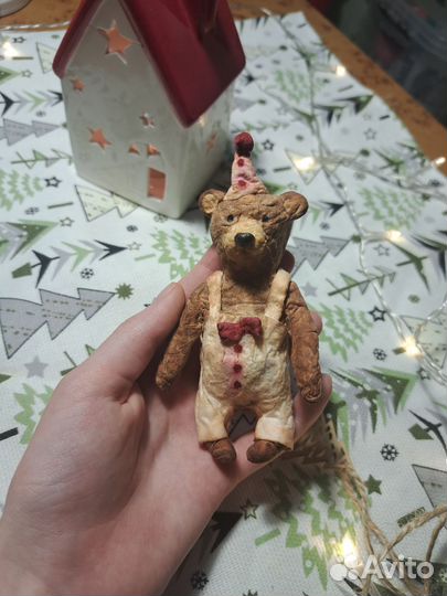 Ватные елочные игрушки