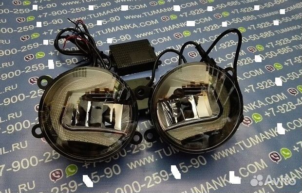 Led противотуманная фара с DRL Renault Megane 2