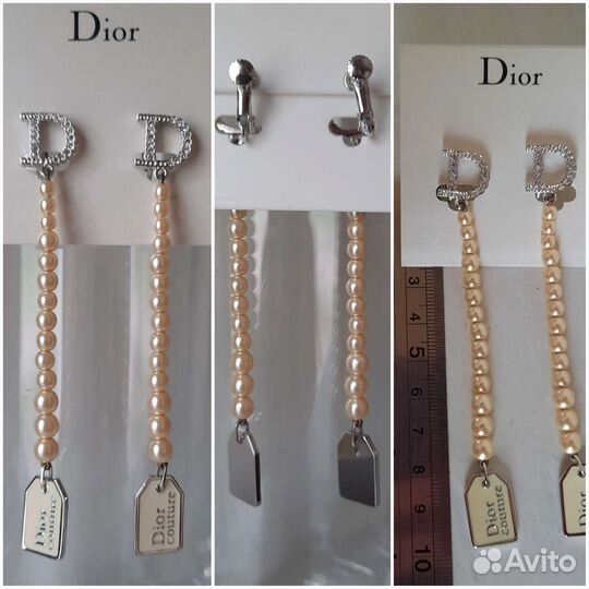 Серьги/Заколка Dior Dior couture