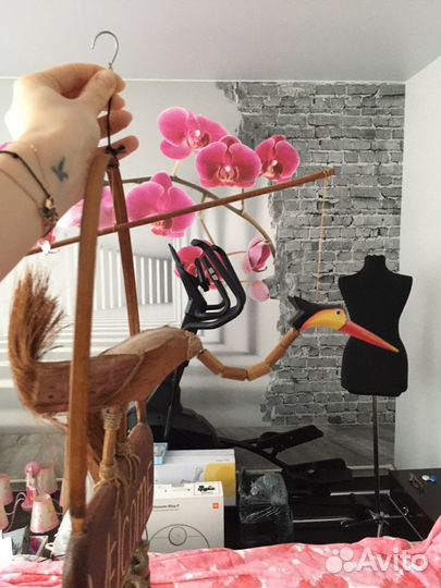 Оригинальный подвес декор аист