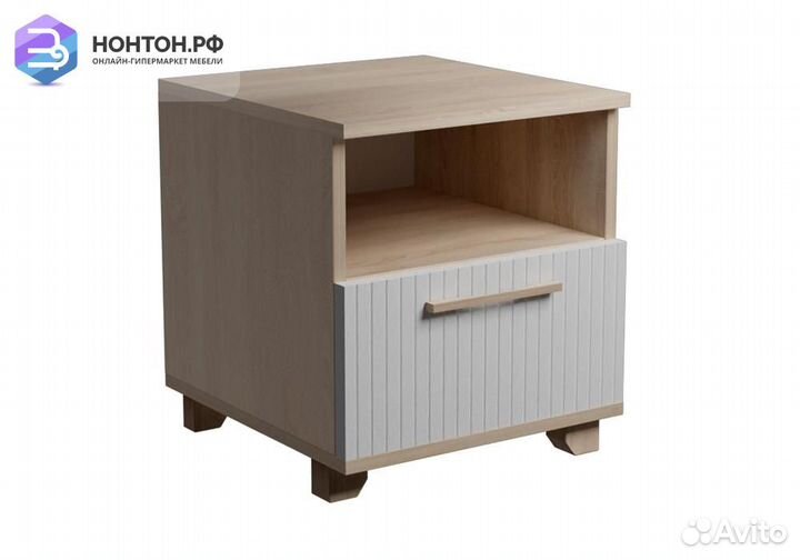 Тумба прикроватная с ящиком Копенгаген дуб сонома