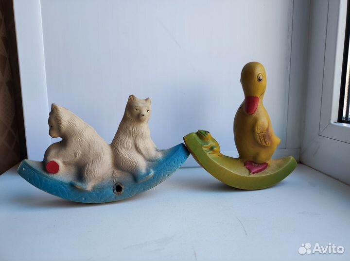 Резиновые игрушки пищалки СССР