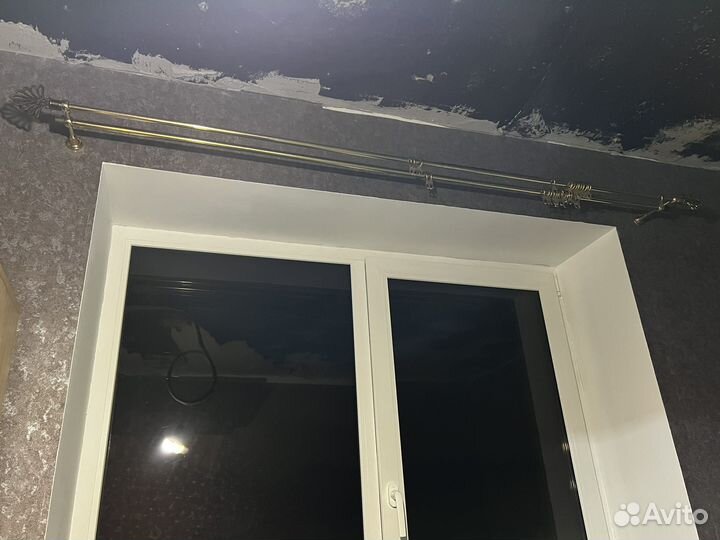 Карнизы для штор двухрядный настенный