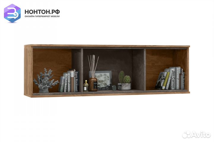 Антресоль Соренто дуб крафт / бетон темный