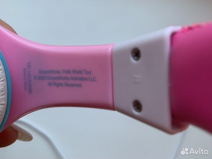Детские проводные наушники тролли