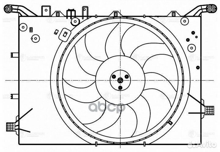 Э/вентилятор охл. для а/м Volvo S60 (00) /S80