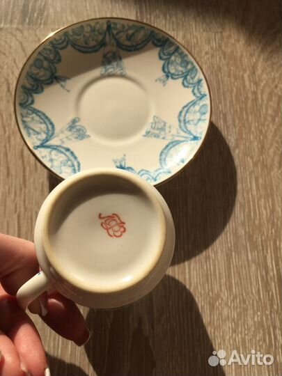Кофейная пара лфз костяной фарфор