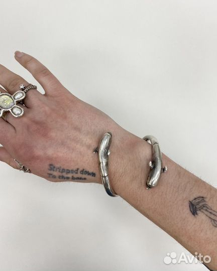 Серебряный браслет, винтаж