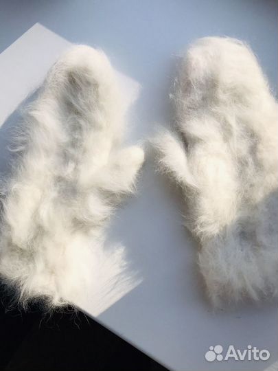 Новые варежки меховые