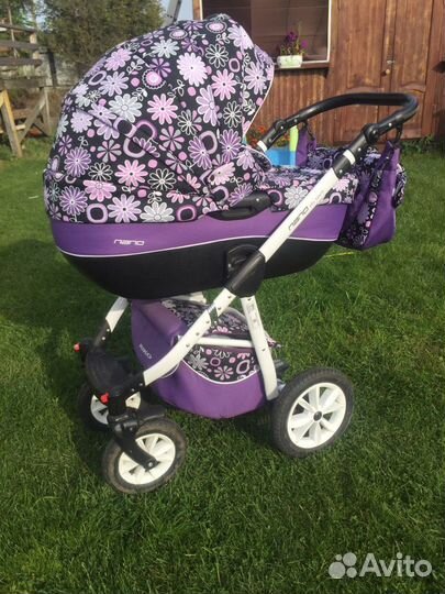 Коляска для девочки 2 в 1