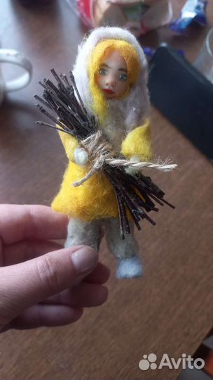 Ватные елочные игрушки