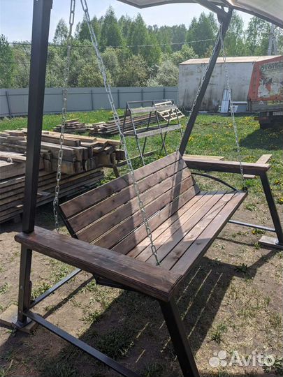 Садовая качеля новая