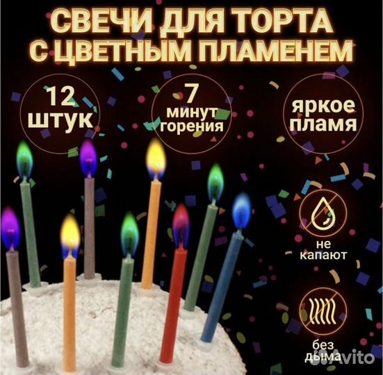 Свечи с цветным пламенем