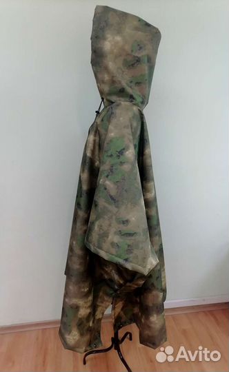 Дождевик пончо мох