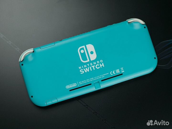 Nintendo Switch Lite Чип Прошитая Б/у бирюзовый