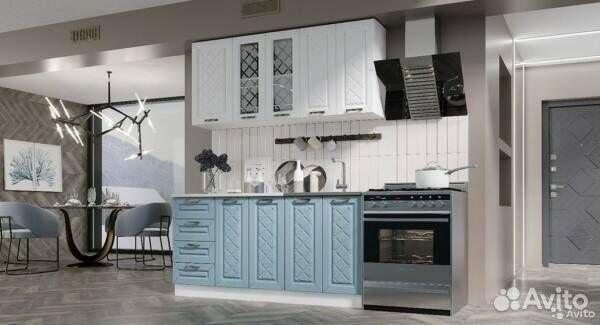 Кухня Агава Аква 1,6м новая