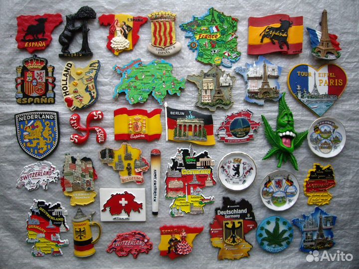 Магниты Магнит на Холодильник Карта Герб Флаг