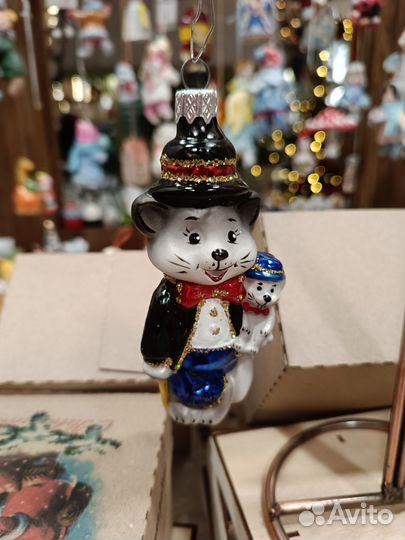 Елочная игрушка Мышь фабрика Элита украшение