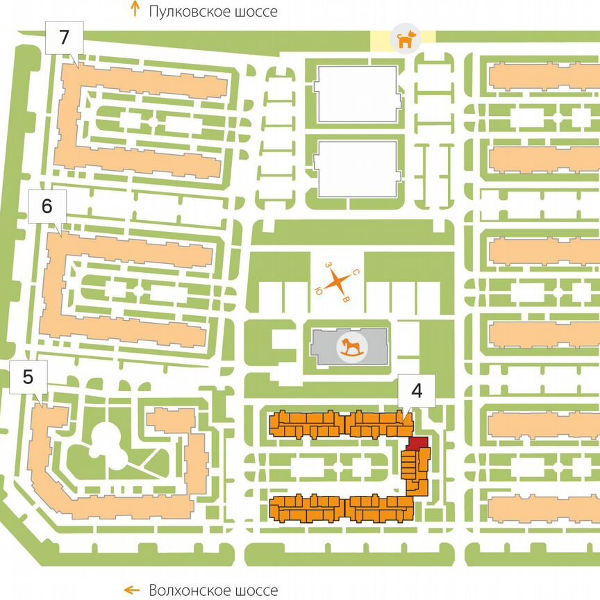 3-к. квартира, 82,5 м², 2/5 эт.