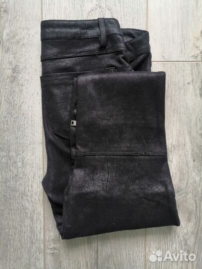 Брюки zara под кожу S