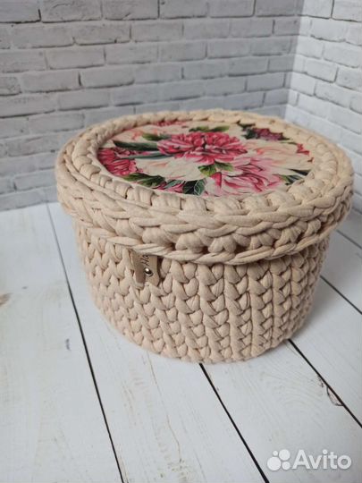 Корзина для хранения с крышкой