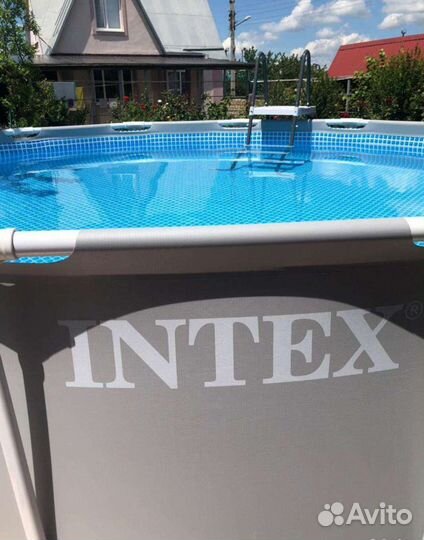 Каркасный бассейн 366 на 100 + Лестница