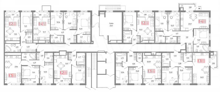 3-к. квартира, 88,5 м², 1/18 эт.