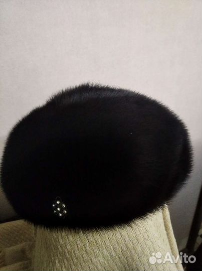 Новый берет женский норковый