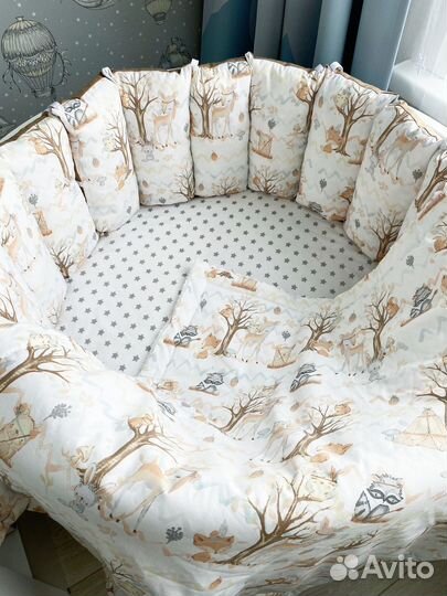 Бортики в кроватку и одеялко