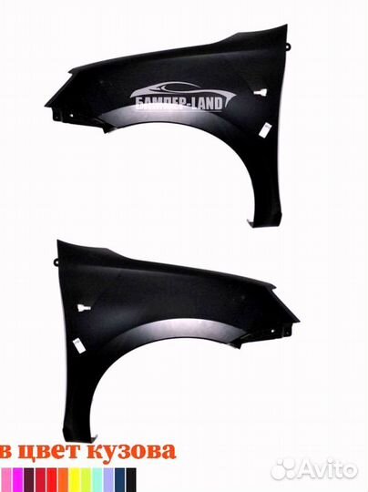 Крыло правое Лада Гранта ваз 2190 Новый Любой цвет