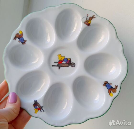 Фарфоровые тарелки для яиц, Чехия и др