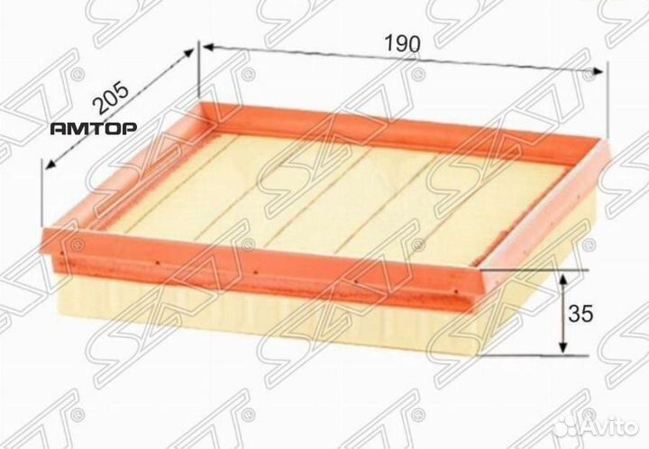SAT ST-04E129620A Фильтр воздушный VW golf 13/jett