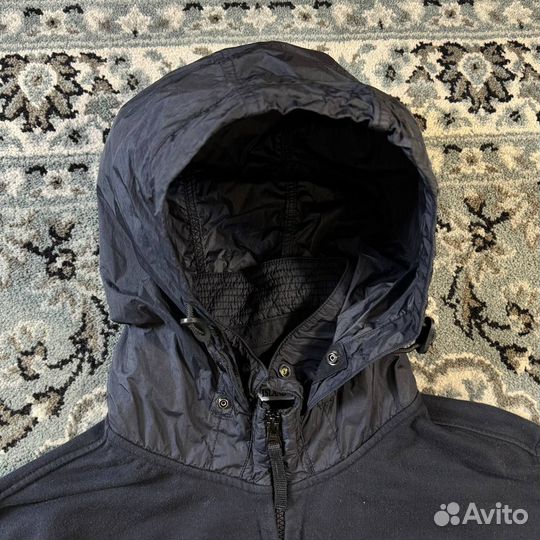 Stone Island Zip Hoodie Black