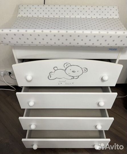 Детский комод micuna с пеленальным столиком