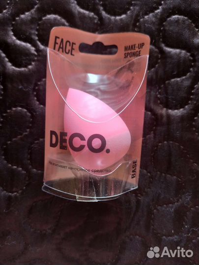 Спонж для макияжа новый deco