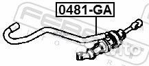 Цилиндр сцепления главный 0481GA Febest