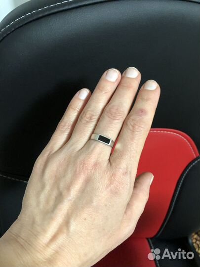 Кольцо серебро