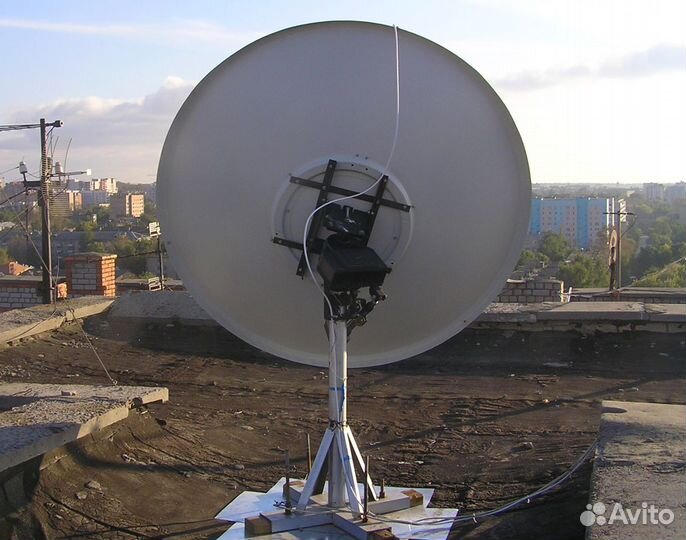 Прямофокусная алюминиевая спутниковая антенна 1.65