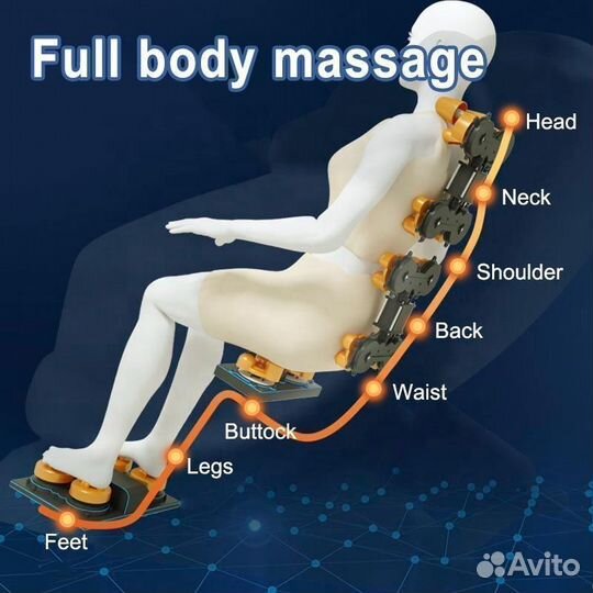 Массажное кресло MRT-68 красно-серый