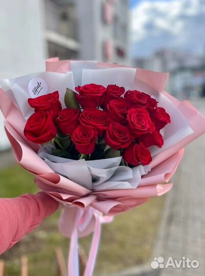 Цветы розы букет