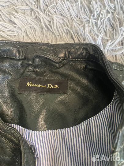 Кожаная куртка женская massimo dutti