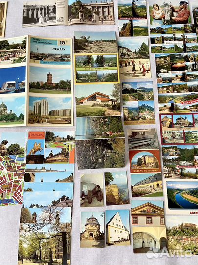 Фотокарточки открытки ГДР СССР