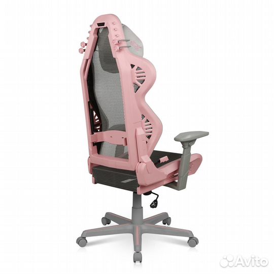 Игровое кресло DXRacer AIR (серо-розовое)