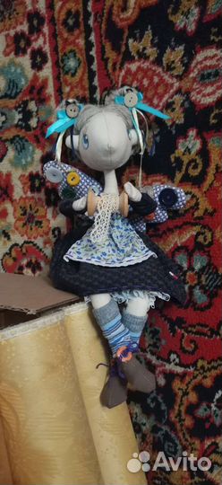 Швея кукла текстильная