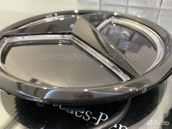 Эмблема с подсветкой звезда Мерседес Бенц